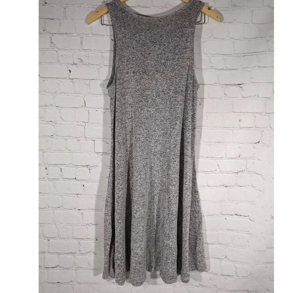 Plush-Knit Sleeveless Swing Dres gray SMALL OLD NAY - Picture 4 of 10